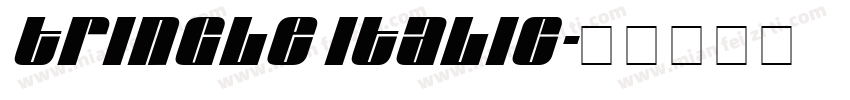 Tringle Italic字体转换